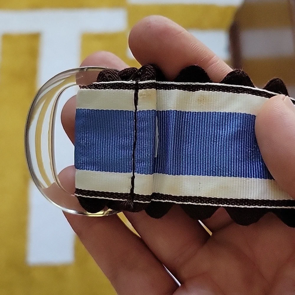 🤎 Brown & Blue Ribbon Belt